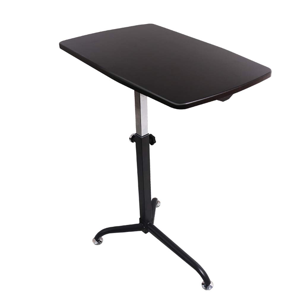 Table pliante pour ordinateur portable noir WENJUN, idéale pour le télétravail au salon