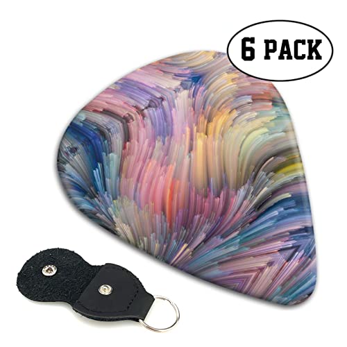 Dream Colorful Lot de 6 médiators pour guitare acoustique, guitare électrique, basse, ukulélé – fins, moyens et épais. - Les Beatles, Paul McCartney, John Lennon, RIngo Starr, George Harrison Dream Colorful Lot de 6 médiators pour guitare acoustique, guitare électrique, basse, ukulélé – fins, moyens et épais. – Image 3