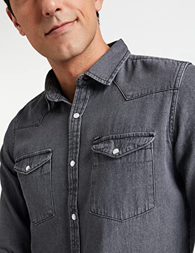 Image of Amazon Brand - INKAST Men's Slim Shirt (AZ-INK-RFS-DN-04 Grey 1 3XL)