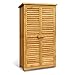 MCombo Gartenschrank Geräteschuppen Werkzeugschrank Outdoor-Schrank Gartenbox 0870 aus Holz Natur, 47 X 87 X 160 cm