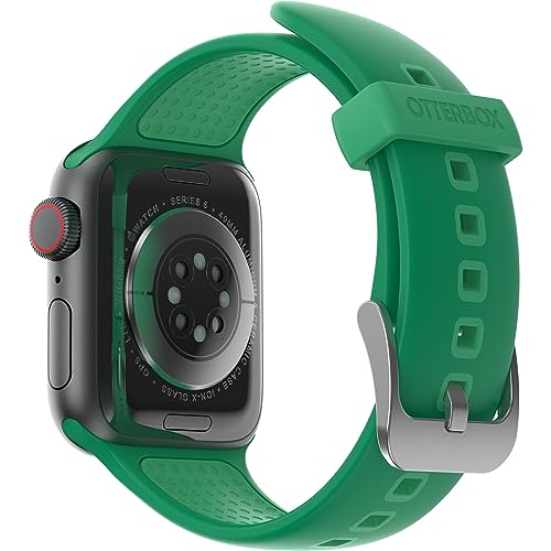 OtterBox Całodzienny pasek do zegarka Apple Watch 40/41/42mm, wytrzymały, miękki w dotyku silikonowy pasek do zegarka Apple Watch, Jasnozielony