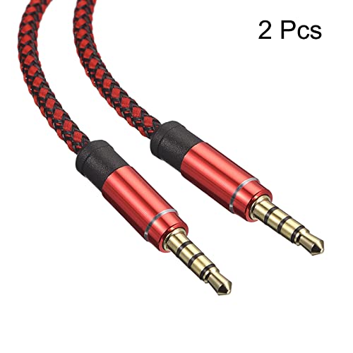 Cable Auxiliar 3.5mm Macho a Macho 3 m Trenzado 2 Pack miniatura 3