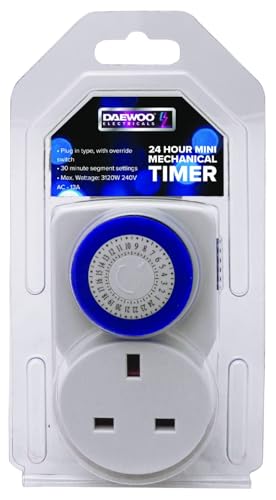 Daewoo 24 Hour Mini Manual Programmable Timer