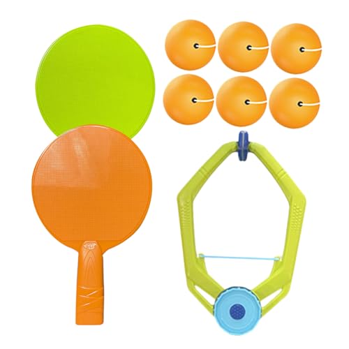 BESPORTBLE 室内用吊り下げ式卓球トレーナー 向け親子インタラクティブトレーニング器具 コンパクトで持ち運び可能 卓球練習用具 初心者から