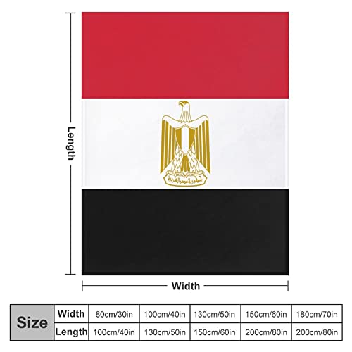 Couverture en peluche drapeau Égypte réversible 152x203cm - 8