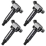 DWVO Ignition Coil Pack for Toyota Camry Corolla Highlander Matrix RAV4 Solara - 2010-12 Lexus HS250h -09-10 Pontiac Vibe - 2005-10 Scion TC 2.4L L4 - Set of 4