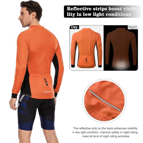 MEETWEE Men's Men's Cycling Jersey Long Sleeve Cycling Jersey (Pack of 1)