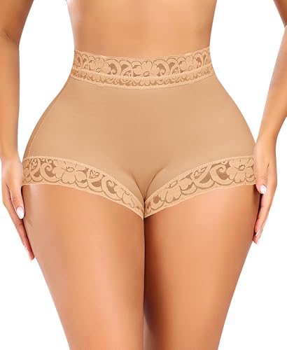 Image of DERCA Butt Lifting Panties Padded Underwear for Women Booty Pads Butt Enhancer Lace Shapewear Panty