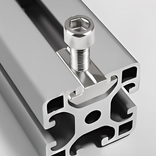 SWTYExt 30 Stück Nutensteine M8 Typ B Nutensteine Nut 8 Nutsteine Set Kohlenstoffstahl T- Nut Schiene Nutenstein M8 Gleitmuttern Schwer für 30-Serie Aluminiumprofil Extrusionsschlitz