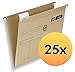Produktbild ELBA 100331249 Hängemappe vertic ULTIMATE 25er Pack aus Recycling-Karton für DIN A4 seitlich offen braun Blauer Engel ideal für die lose Blatt-Ablage im Büro und der Behörde