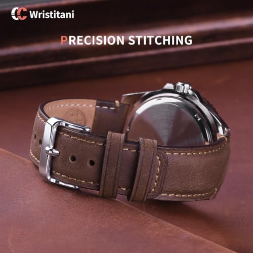 Image of Wristitani Leather Watch Strap for Smartwatches and Universal, 18-24mm