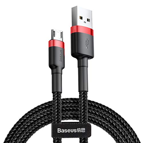 Baseus Cafule Cable - Double Side USB to microUSB QC 3.0, 2.4 A, 1 m (Red/Black)