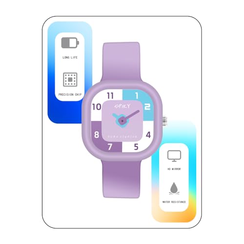 Image of SPIKY Analog Watch for Kids | Water Resistant, Scratch Proof & Lightweight | Durable Silicone Strap | Unisex Best Birthday Gift | Analogue Wrist Watches for Girls & Boys | Age 2-14 yrs