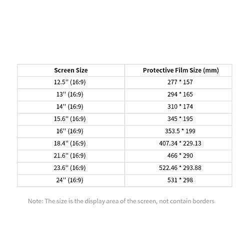KKmoon Filme protetor de tela de filtro de tela de computador 15.6 '' 16: 9 Protetor de tela Pelíc