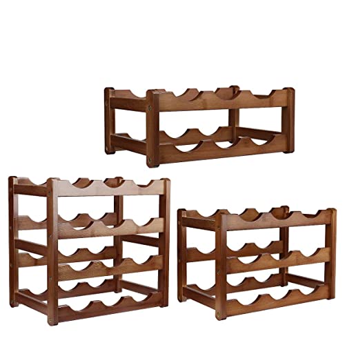 Soporte de vino TOMYEUS para 6 botellas madera miniatura 7