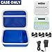 Case Compatible with Brother P-Touch PTD220 210 Home/Office Everyday Label Maker, Storage Holder Carrying Organizer for Label Tapes, AC Adapter, Charging Cables (Box Only) -Blue