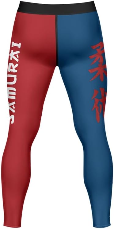 Samurai Men's MMA Spats Leggings Tights Jiu Jitsu BJJ No Gi Compression Leggings for Men