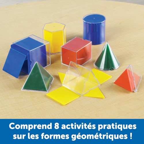 Formes géométriques pliables 16 solides 3D jouet éducatif STEM Learning Resources - 3