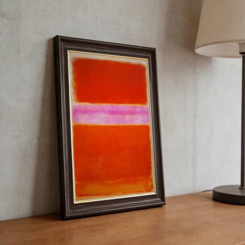 Toile Rothko Orange Violet tableau abstrait déco murale