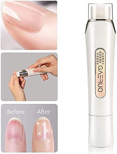Premium Electric Manicure Pedicure Tool, Rechargeable Nail Buffer and Polisher, Easily File and Shine Fingernails, Toenails for Naturally Beautiful Looking Nails (Standard)