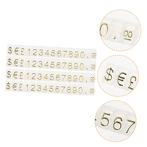 UTHCLO Plastic Tag Cube 20pcs Jewelry Display Tags Removable Blocks for Shopping Mall