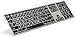 Logickeyboard LargePrint White on Black - Mac Advanced Line Keyboard - LKBU-LPRNTWB-AM89-US