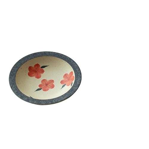 純手描き青海石紅絵下彩桃華蓋碗茶具 陶磁器工芸泡茶器 敬茶椀 カジュアルラグジュアリーレトロ風