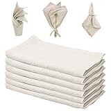 【Design personnalisé】Ce lot de six serviette de table en tissu réutilisables s'harmonise parfaitement avec votre décoration intérieure. Ces serviettes de table en tissu se plient facilement en motifs artistiques ou s'enroulent élégamment autour des couverts. Laissez libre cours à votre imagination !
