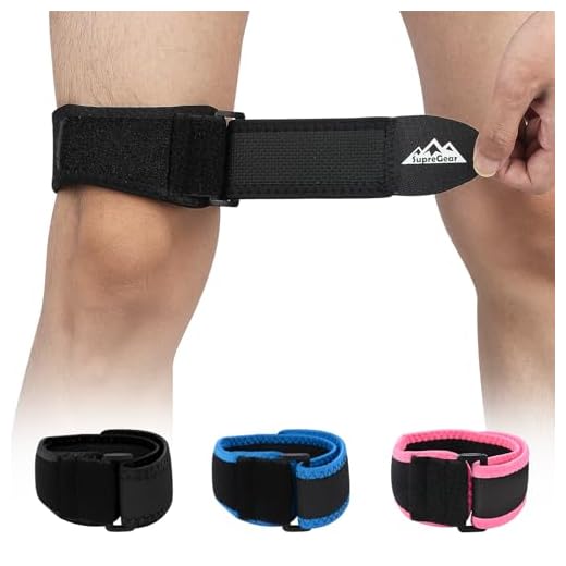supregear IT Band Strap, Adjustable Iliotibial, Knee, Thigh, Hip & ITB Syndrome Compression Wrap Support, Breathable Patellar Tendonitis and Osgood Schlatters Stabilizer Brace for Men and Women
