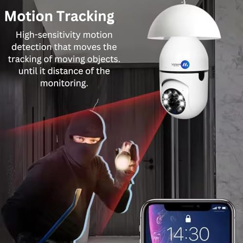 Maizic Smarthome 3MP WiFi Bulb CCTV Camera 300 g - Image 8