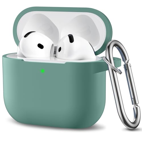 Ouwegaga Compatible for AirPods 4th Generation Case 2024- Full Body Protective Shock-Resistant Silicone Case Cover Compatible with Apple AirPod 4 Case