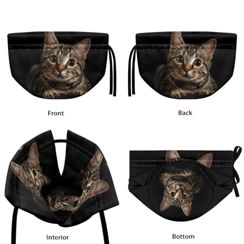 Image of Xoenoiee Cute Cat Black Pattern Tea Cozy Teapot Cover Thermal Insulation Tea Pot Cosy Teapot Cover Home Kitchen Table Tea Pot Cover Teapot Cozy Warmer