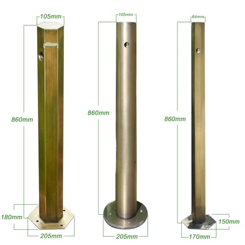 Supporto per tubo da giardino in acciaio inox, colonna d'acqua autoportante per esterni, anti-gelo, per cortile e fattoria, soluzione di irrigazione verticale