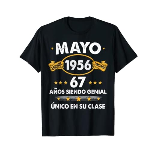 Hombre 67 Años Cumpleaños Regalo Hombre Mayo 1956 Mayo 67 Años Camiseta