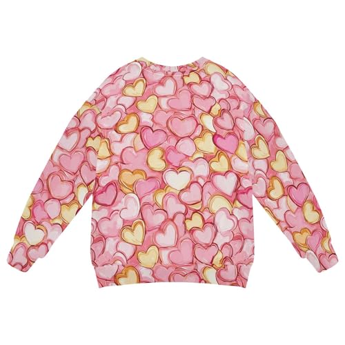 JUNZAN Cartoon Cute Golden Pink Love Little Boys Sweatshirt Hoodie Fleece Fall Tops Shirts Athletic 4T2