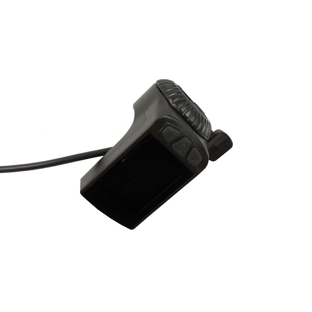Pantalla para bicicleta eléctrica KT-LCD9R con acelerador de pulgar, instrumento LCD para 24 V/36 V/48 V, velocidad, distancia, indicador de batería, ayuda de marcha atrás, control de crucero