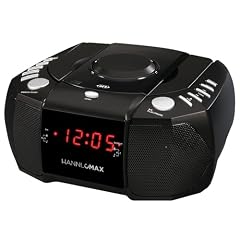 HANNLOMAX HX 334 CD CD Player with PLL AM/FM Radio, Digital Clock with Dual Alarm, Red LED Display