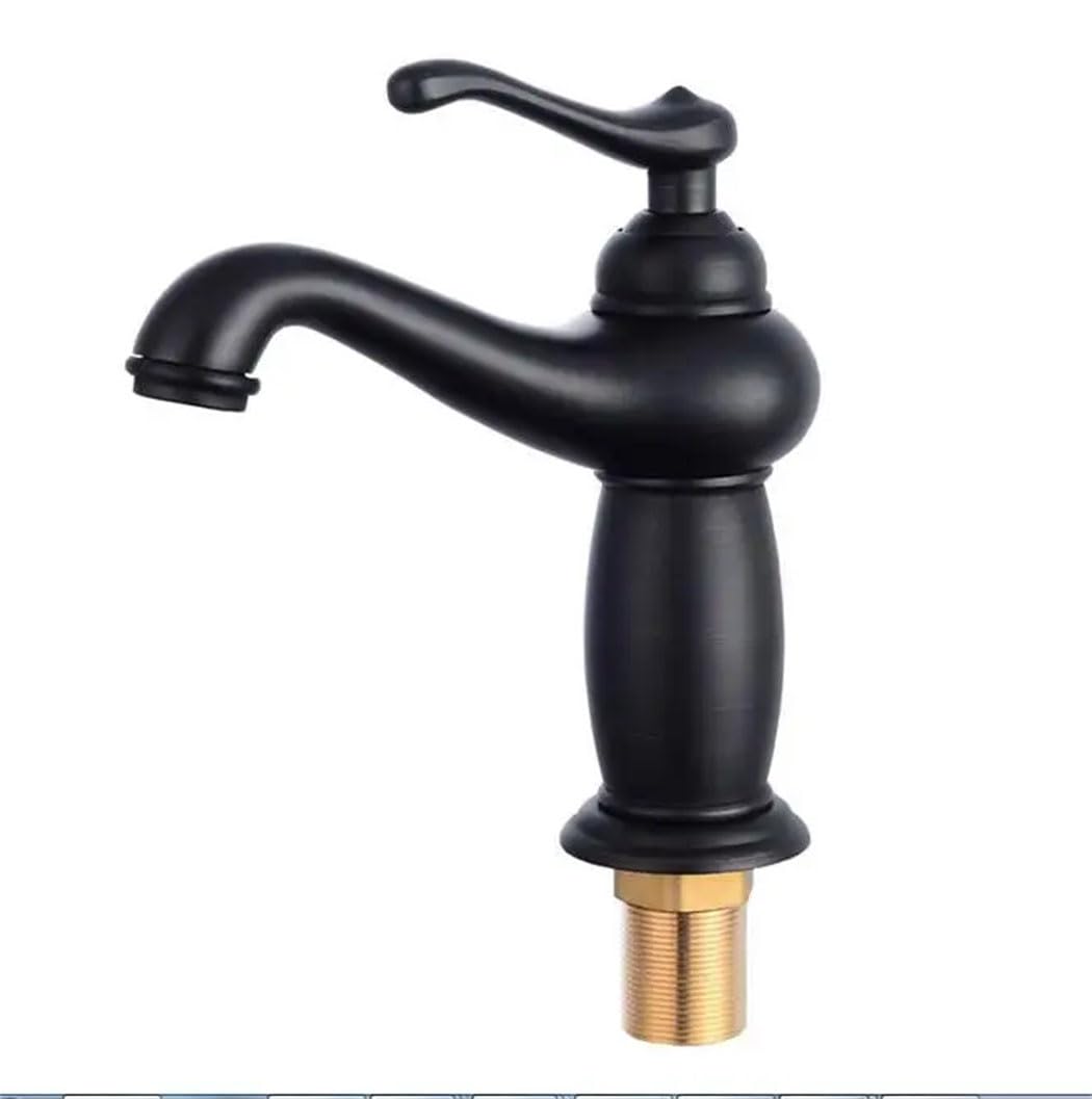 Robinet de lavabo rétro en bronze pour créer une ambiance spa