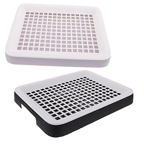 NOLITOY 4 Pçs Pet Toalete Coelho Maca Cama Hamster Potty Trainer Pequeno Animal Bandeja De Areia Peq