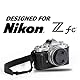 MegaGear MG2016 Ever Ready Genuine Leather Camera Half Case Compatible with Nikon Z fc (Schwarz)