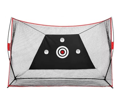 3m Large Golf Practice Net for Indoor and Outdoor Use, Multi-Function Training Net with Nylon Fabric(LXW023 Set 1)