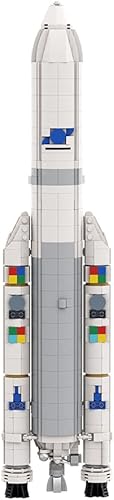 WECHOOSE Ariane 5 ECA Rocket Model Kit de construcción de juguetes, 1262 piezas de vehículos de lanzamiento de levantamiento pesado, juego de