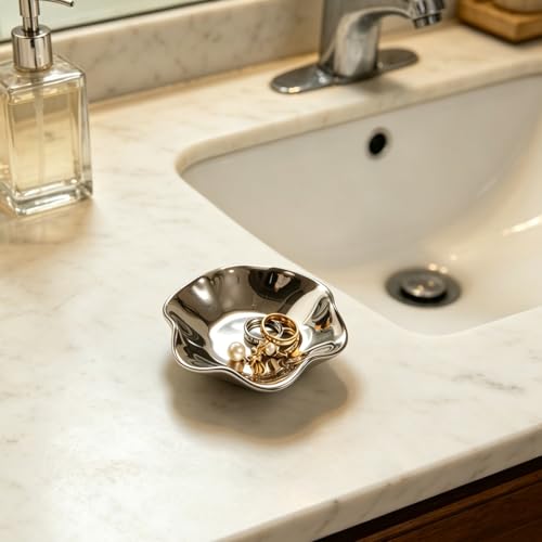 Image of BEUNAIZER Jewelry Dish Tray, Ring Dish, Ceramic Trinket Tray, Key Bowl | Color box packing makes it more gift-ready for birthdays, holidays, friends, sisters, daughters, mothers or daily use.