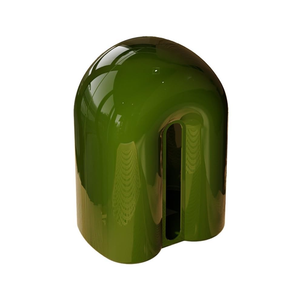 Tissue Box Holder Desktop Vertical Tissue Box Living Room Dining Table Decoration Napkin(Green)