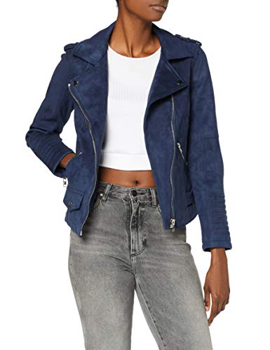 SPARKZ COPENHAGEN Damen Alisa Biker Jacket Bikerjacke, Navy, 38