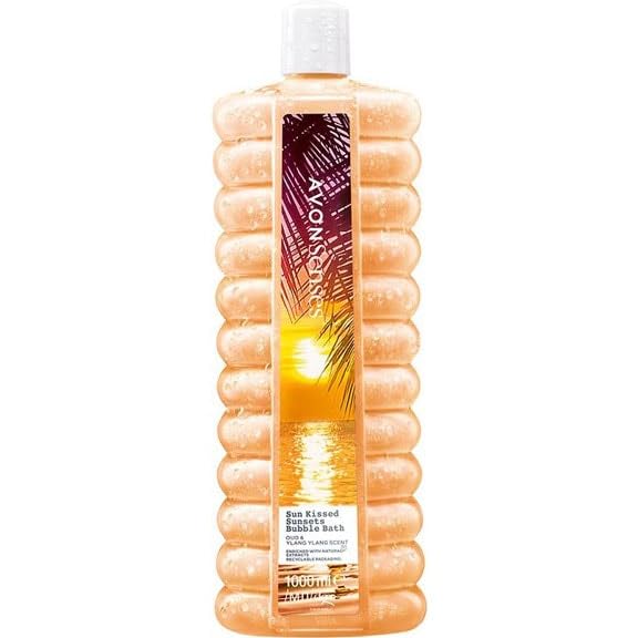 AVON BUBBLE BATH Espuma de baño Sun Kissed Sunsets Senses