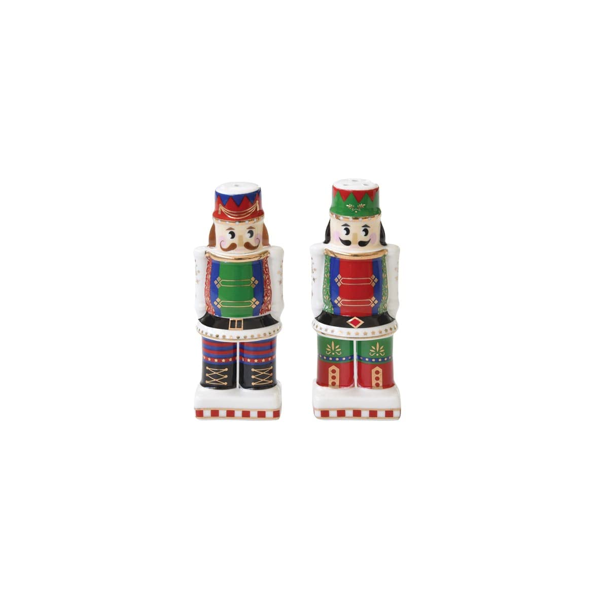 Set sel et poivre en porcelaine fine Easy Life de 9 cm avec sa base élégante en bambou