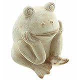Wo auch immer Sie den süßen Dekofrosch hinstellen, er sorgt garantiert überall im Handumdrehen für einen individuellen Charme! Schützen Sie die weiß gekalkte Terracotta-Skulptur vor Frost und Hagel, um möglichst lange Freude daran zu haben