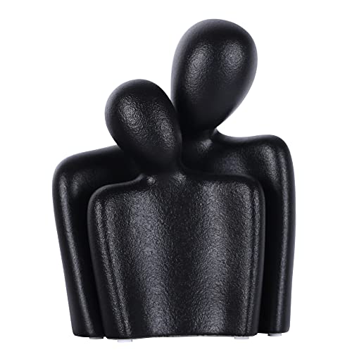 WUBIANJIE Keramikfigur Paar Familienstatue (Paar - Schwarz) Cover