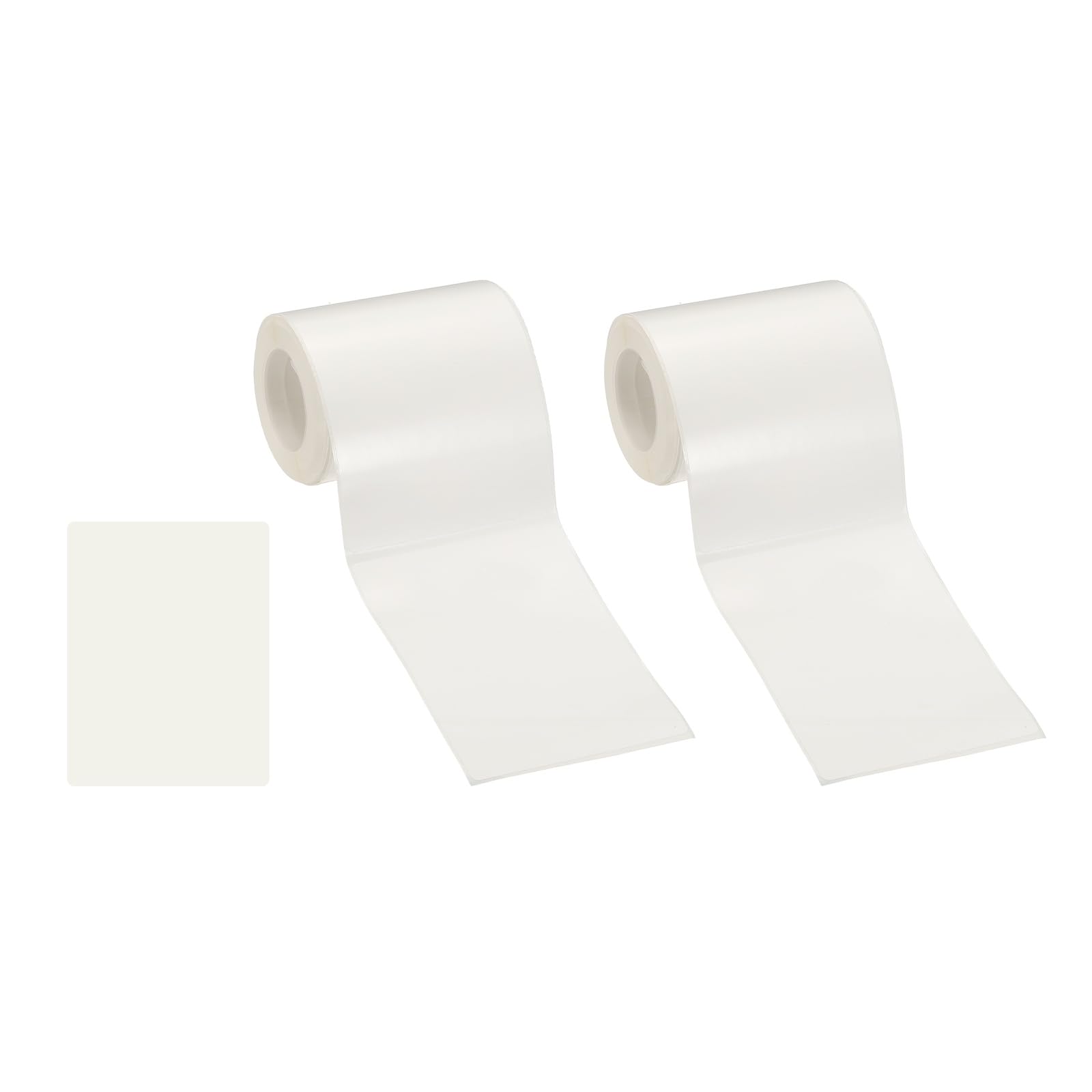 PATIKIL 160 Pcs Thermal Labels, 2.4x3.1 Square Thermal Printer Labels Stickers Self Adhesive Tags Paper 2 Rolls Small Waterproof for Printer Small Business Name Tag Barcode, White